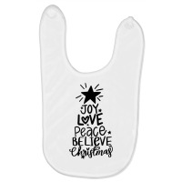 Christian Christmas Tree Joy Love Jesus Nativity Scene Faith T Shirt Baby Bibs | Artistshot