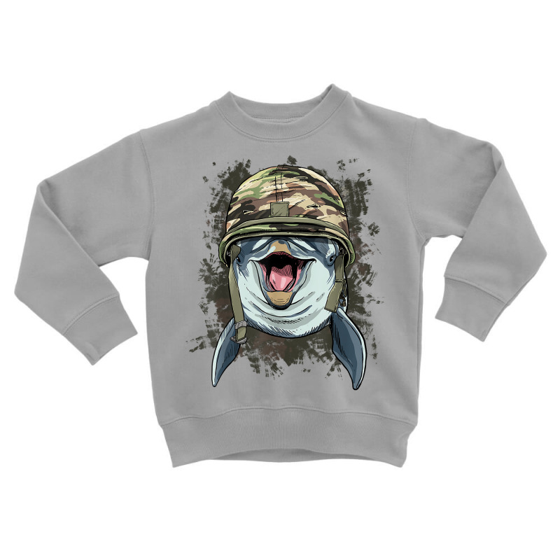 Dolphin Military Soldier Veterans Day Marine Biology Dolphin T Shirt Toddler Sweatshirt by komulavcasante6 | Artistshot