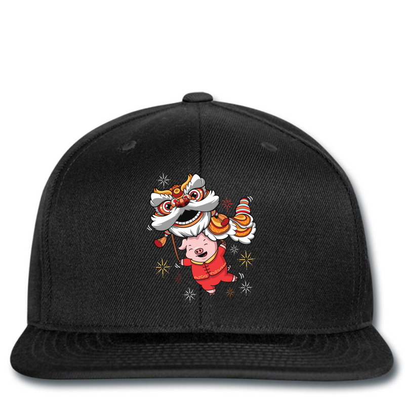 Dragon Lion Dancing Pig Chinese New Year 2019 Printed hat by Hoang95 | Artistshot