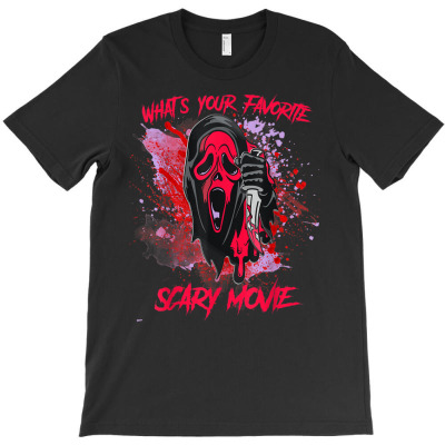 Ghostface Scream Halloween Whats Your Favorite Scary Movie T-shirt Designed By Lotus Fashion Realm