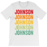 Johnson County, Indiana, Rainbow Text Design T Shirt T-shirt | Artistshot