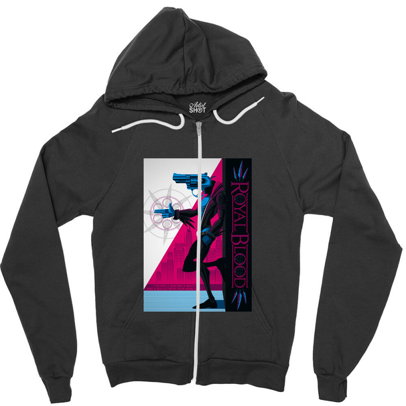 Best Royal Blood Zipper Hoodie by mbeardsell0 | Artistshot