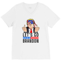 Donald Trump Let’s Go Brandon Shirt V-neck Tee | Artistshot