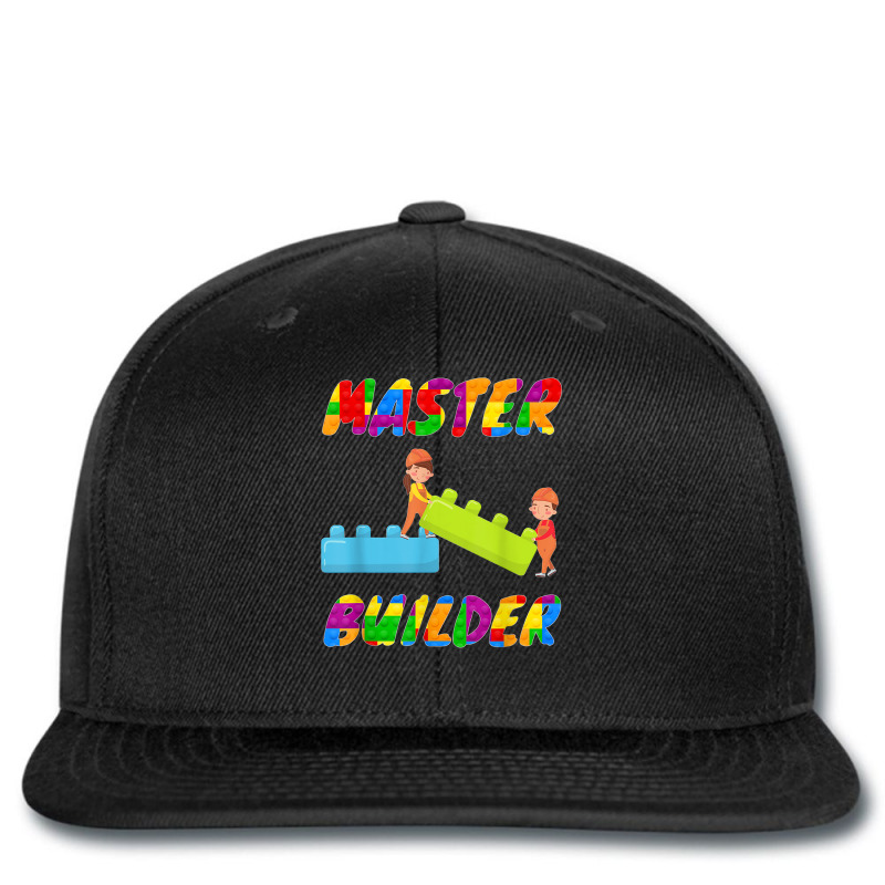 Master Builder, Brick Builder Blocks Building, Toys For Kids T Shirt Printed Hat | Artistshot