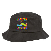 Master Builder, Brick Builder Blocks Building, Toys For Kids T Shirt Bucket Hat | Artistshot