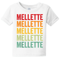 Mellette County, South Dakota, Rainbow Text Design T Shirt Baby Tee | Artistshot