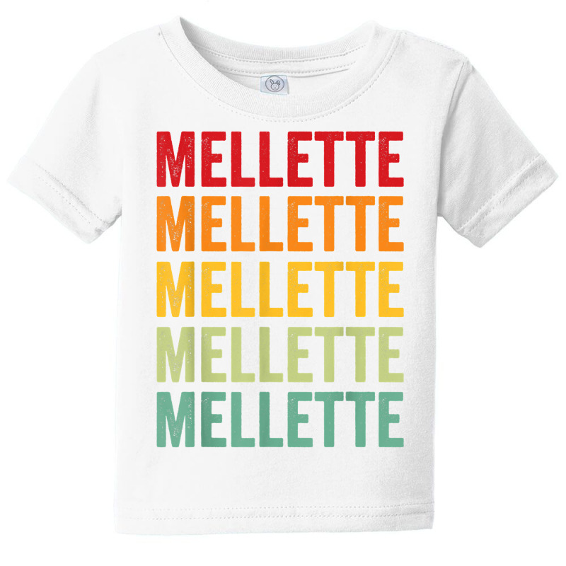 Mellette County, South Dakota, Rainbow Text Design T Shirt Baby Tee by atereldoegevbm | Artistshot