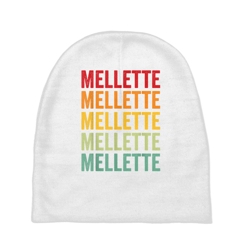 Mellette County, South Dakota, Rainbow Text Design T Shirt Baby Beanies by atereldoegevbm | Artistshot