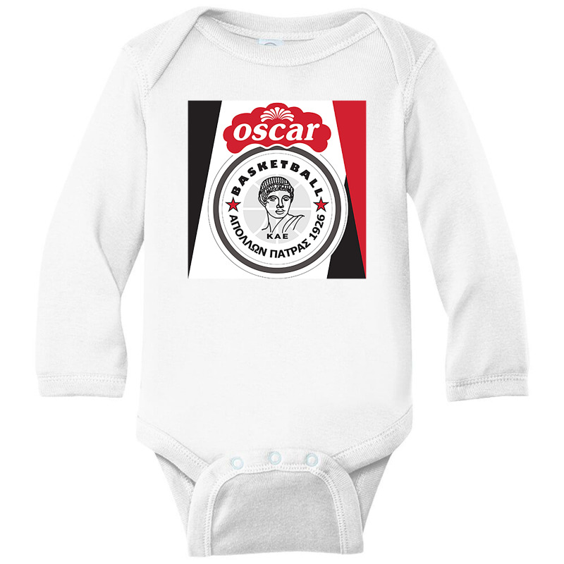 Oscar Apollon Patras Bc Long Sleeve Baby Bodysuit | Artistshot