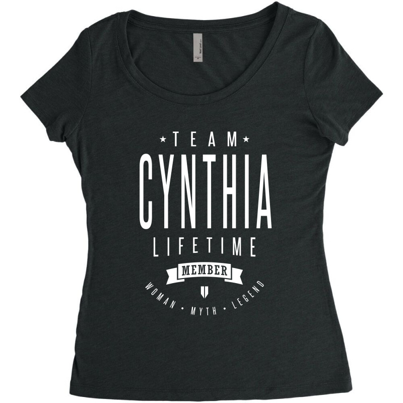 Team Cynthia Lifetime Member Women's Triblend Scoop T-shirt by cidolopez | Artistshot