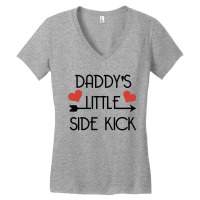 Daddys Little Side Kick Women's V-neck T-shirt | Artistshot