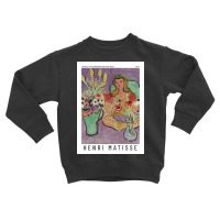 Henri Jeune Fille Aux Anémones Sur Fond Violet Exhibition Toddler Sweatshirt | Artistshot