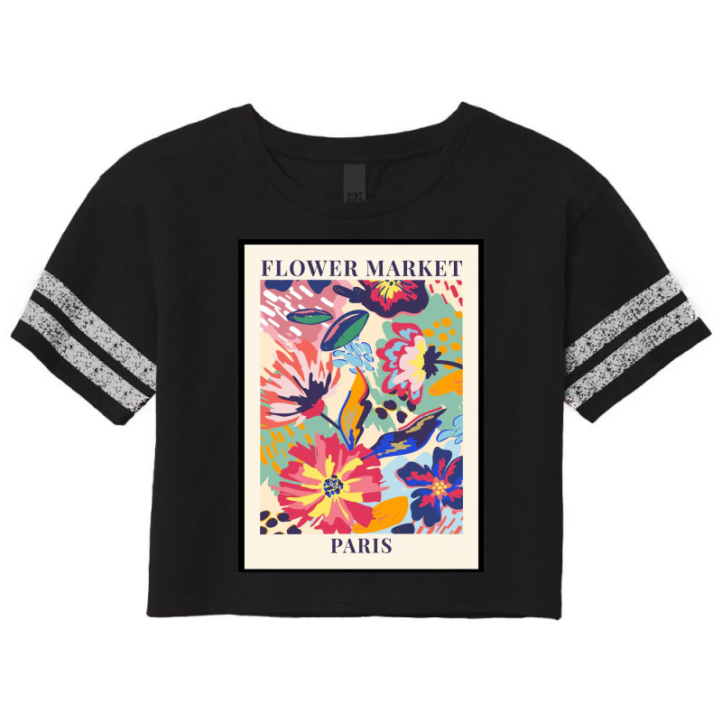 Flower Market Paris Scorecard Crop Tee by Francis T | Artistshot