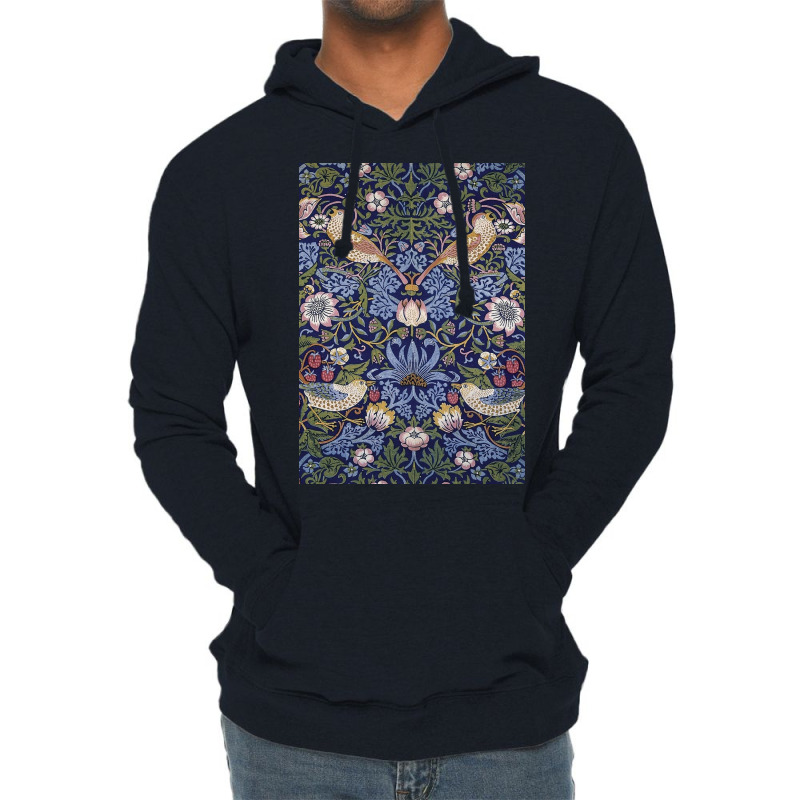 William  Strawberry Thief Design Lightweight Hoodie | Artistshot