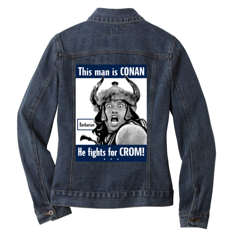 Crushs Your Enemies Merch Ladies Denim Jacket by galuh rarasati | Artistshot