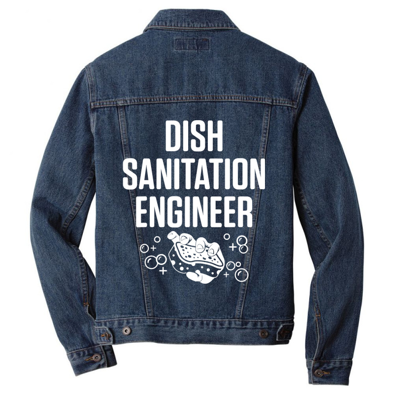 Dishwasher Sanitation Engineer Funny Dishwashing Gift T Shirt Men Denim Jacket by bakien89 | Artistshot