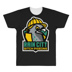 rain city bitch pigeons All Over Men's T-shirt | Artistshot