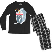 Funny Amputee Prosthetic Milk Cartoon Men's Long Sleeve Pajama Set | Artistshot