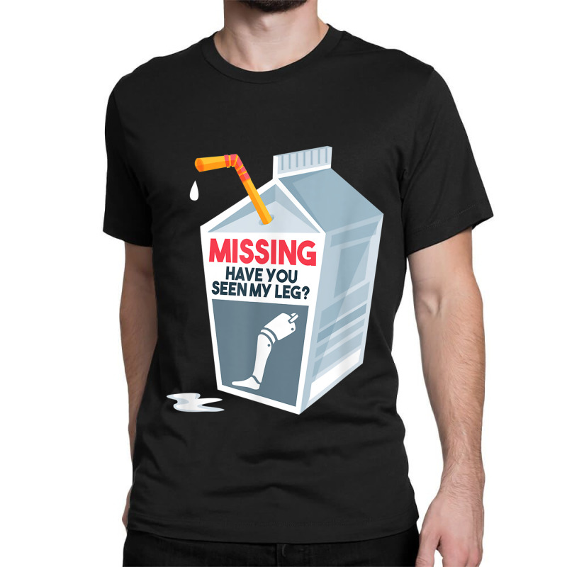 Funny Amputee Prosthetic Milk Cartoon Classic T-shirt by Hoang95 | Artistshot