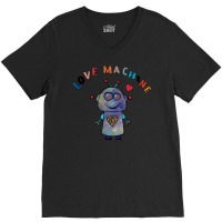 Valentine Robot T  Shirt Love Machine Kid's Valentine's Day Cute Robot V-neck Tee | Artistshot