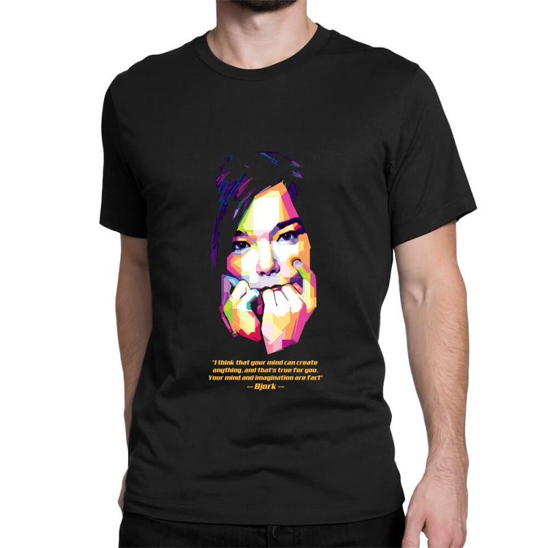 Cartoon Gifts Bjork Pretty Mens Womens Classic T-shirt by ArtistStacy | Artistshot