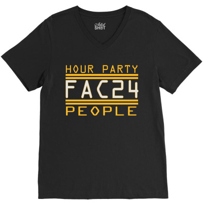 Hour Party V-neck Tee Designed By Carlos77