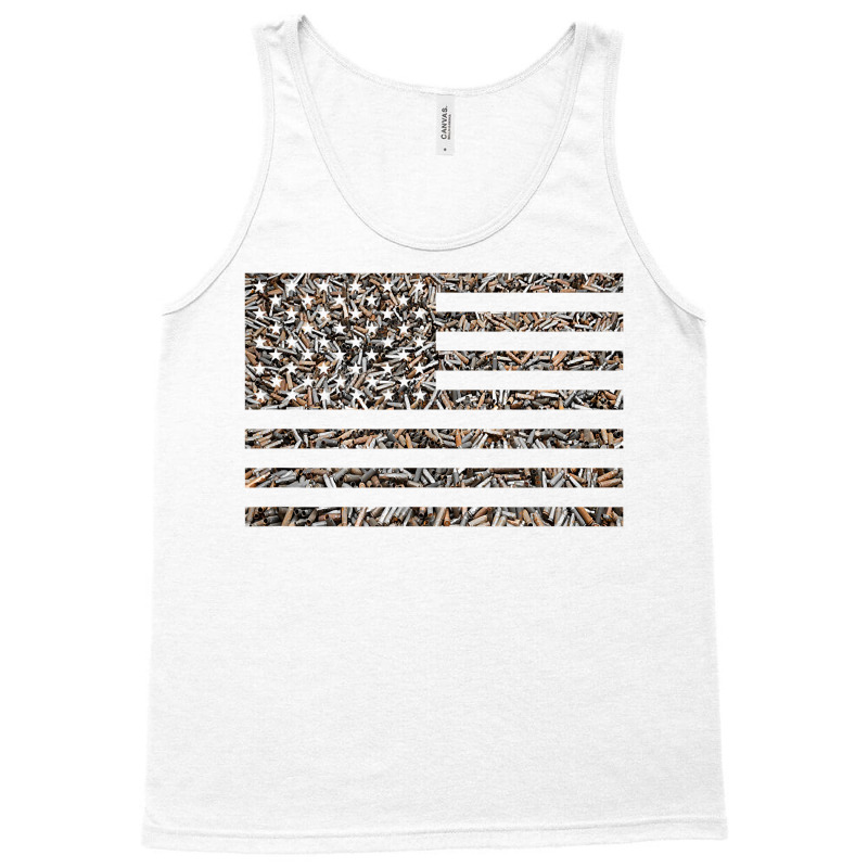 Bullet Casings American Flag  Gun Lover  Shooting Range T Shirt Tank Top | Artistshot