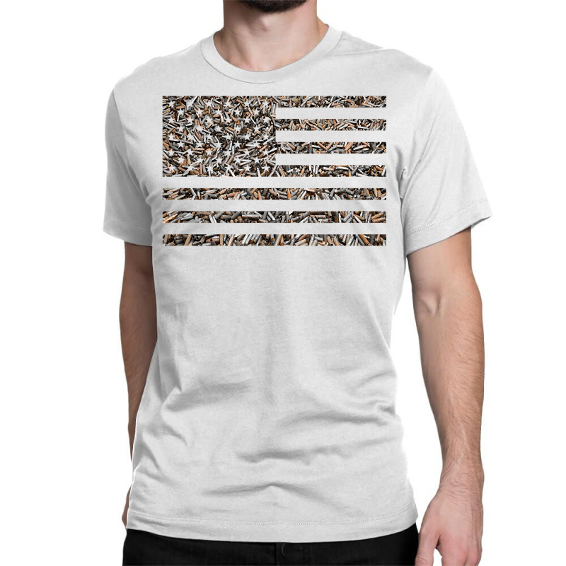 Bullet Casings American Flag  Gun Lover  Shooting Range T Shirt Classic T-shirt | Artistshot