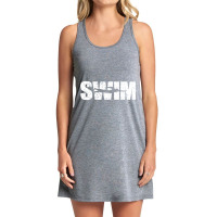 Distressed Look Swimming Gift For Swimmers Pullover Hoodie Tank Dress | Artistshot