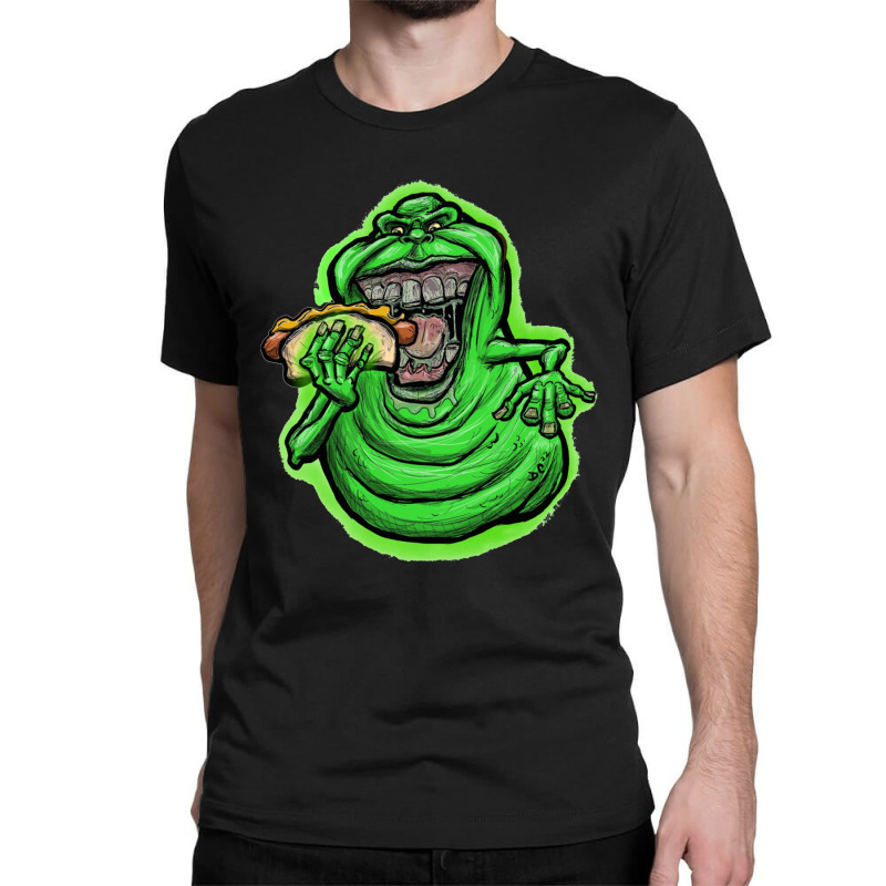 Big The Monster Green Eating Classic T-shirt | Artistshot