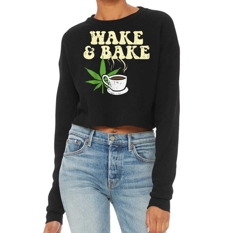 Custom 420 Funny Stoner Gift Cropped Sweater By Afa Designs - Artistshot