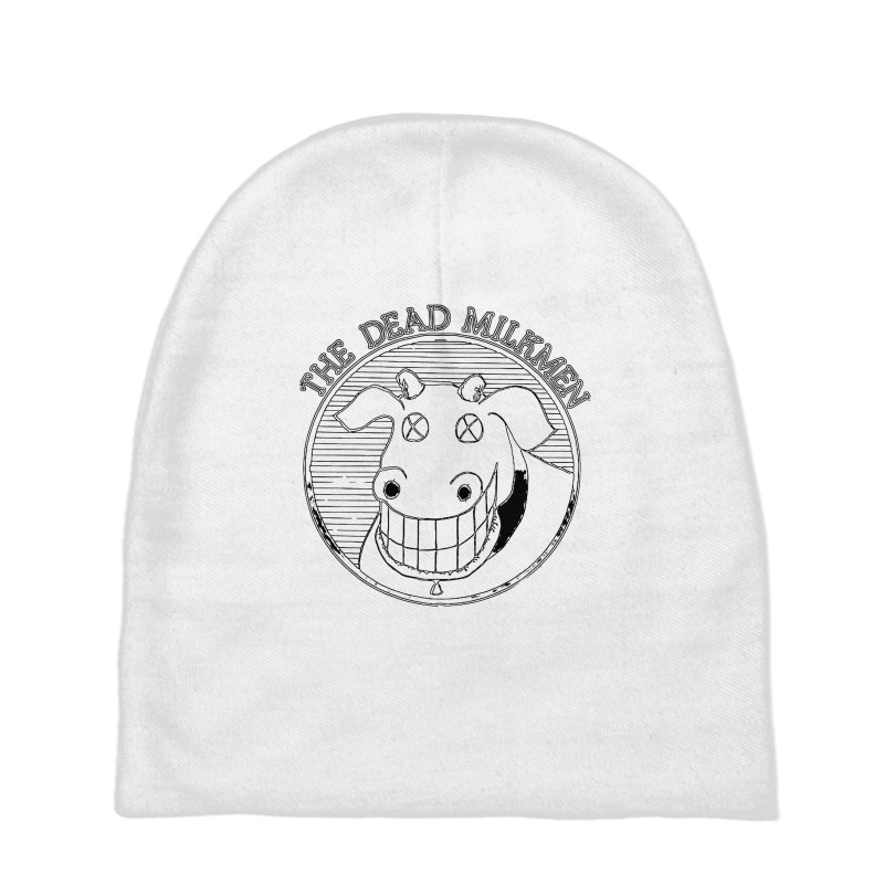 Crazy Smile Cow The Dead Milkmen Baby Beanies by Irjen | Artistshot