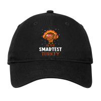 Autumn Smartest Turkey Dab Dabbing Happy Thanksgiving T Shirt Adjustable Cap | Artistshot