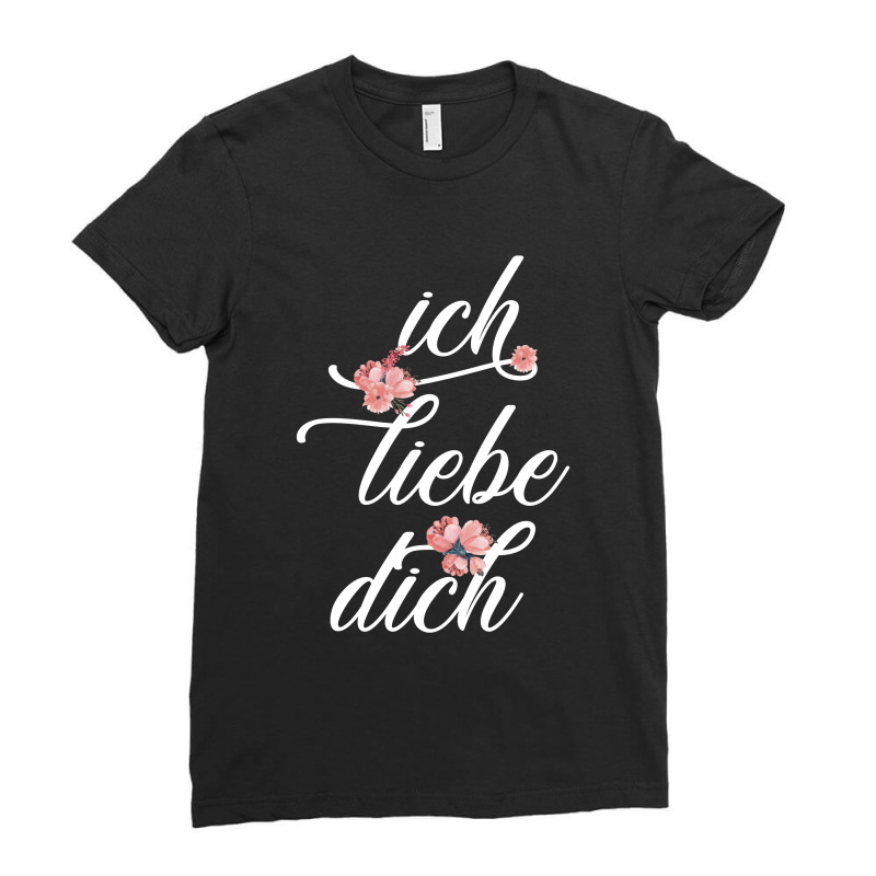 Ich Liebe Dich For Dark Ladies Fitted T-Shirt by autlu2024 | Artistshot