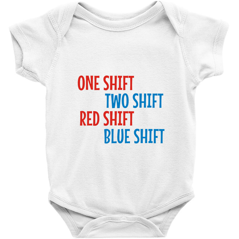 One Shift Two Shift Red Shift Blue Shift Baby Bodysuit | Artistshot