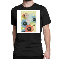 Flower Market Tinker Bell Sketch With Cosmos Classic T-shirt | Artistshot