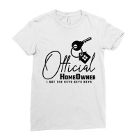 Official Homeowner Got The Keys, Property Housewarming Party T Shirt Ladies Fitted T-shirt | Artistshot