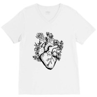 Heart And Flower For Light V-neck Tee | Artistshot