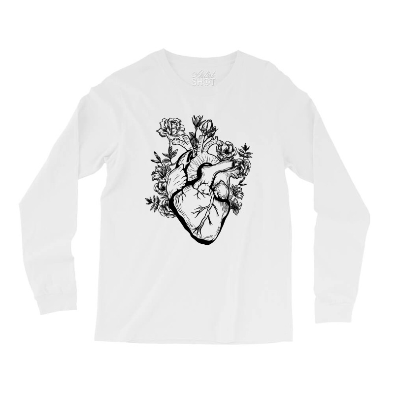 Heart And Flower For Light Long Sleeve Shirts by autlu2024 | Artistshot