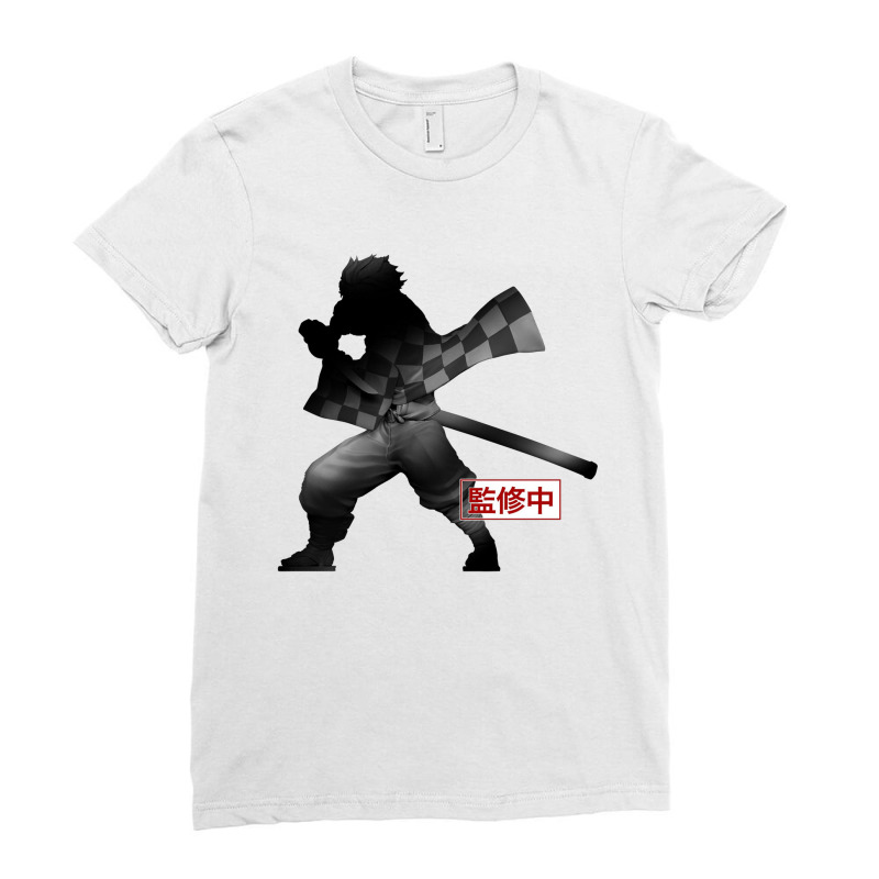 Tanjiro Kamado Demon Ladies Fitted T-Shirt by hadriangobell | Artistshot