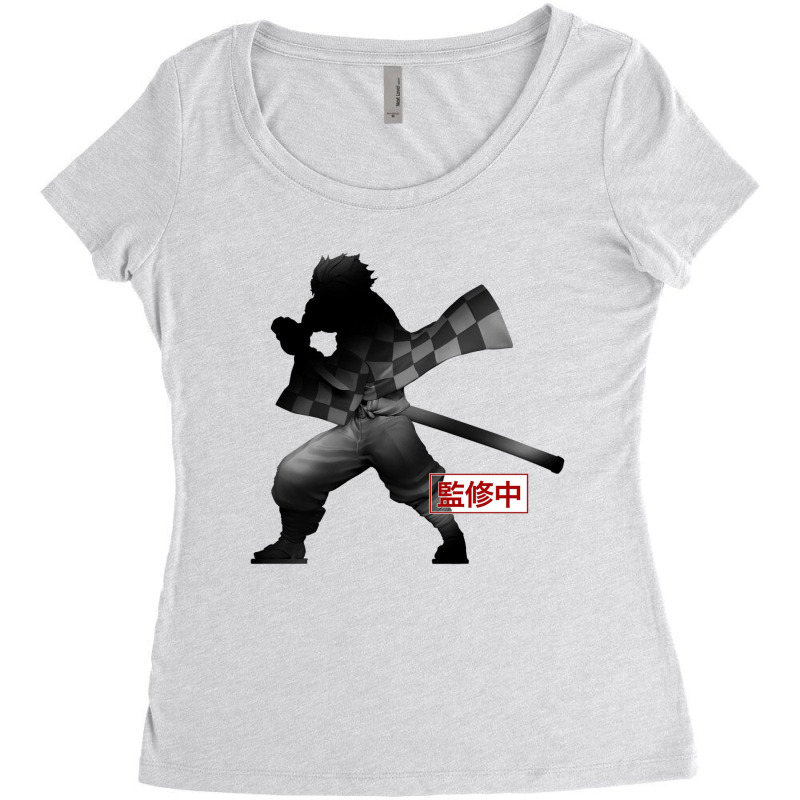 Tanjiro Kamado Demon Women's Triblend Scoop T-shirt by hadriangobell | Artistshot