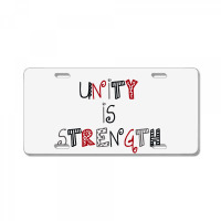 Unity Is Strength Merch License Plate | Artistshot