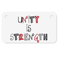 Unity Is Strength Merch Motorcycle License Plate | Artistshot