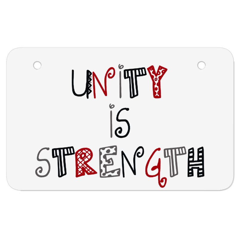 Unity Is Strength Merch Atv License Plate | Artistshot