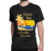 Womens Retro Cool Grace Bay Beach Turks And Caicos Islands Novelty Classic T-shirt | Artistshot