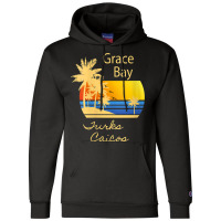 Womens Retro Cool Grace Bay Beach Turks And Caicos Islands Novelty Champion Hoodie | Artistshot