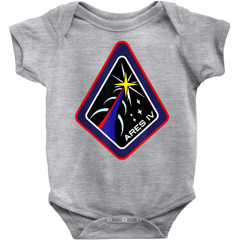 Funny Ares Iv Mission Patch Martian Nerd Geek Graphic T Shirt Baby Bodysuit | Artistshot