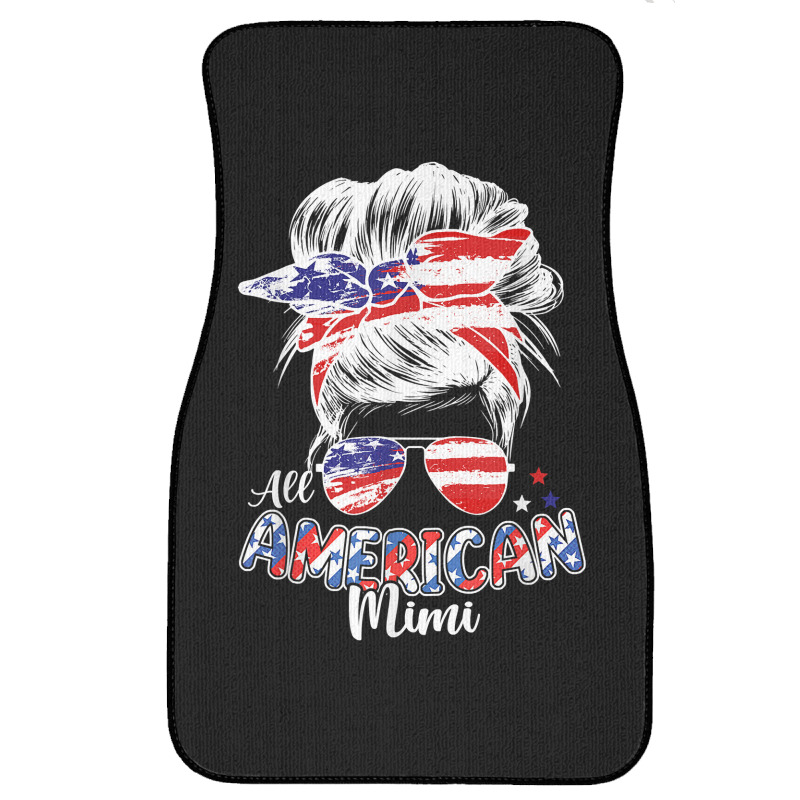 Patriotic Mimi 4th Of July Messy Bun Hair Independence Day T Shirt ...