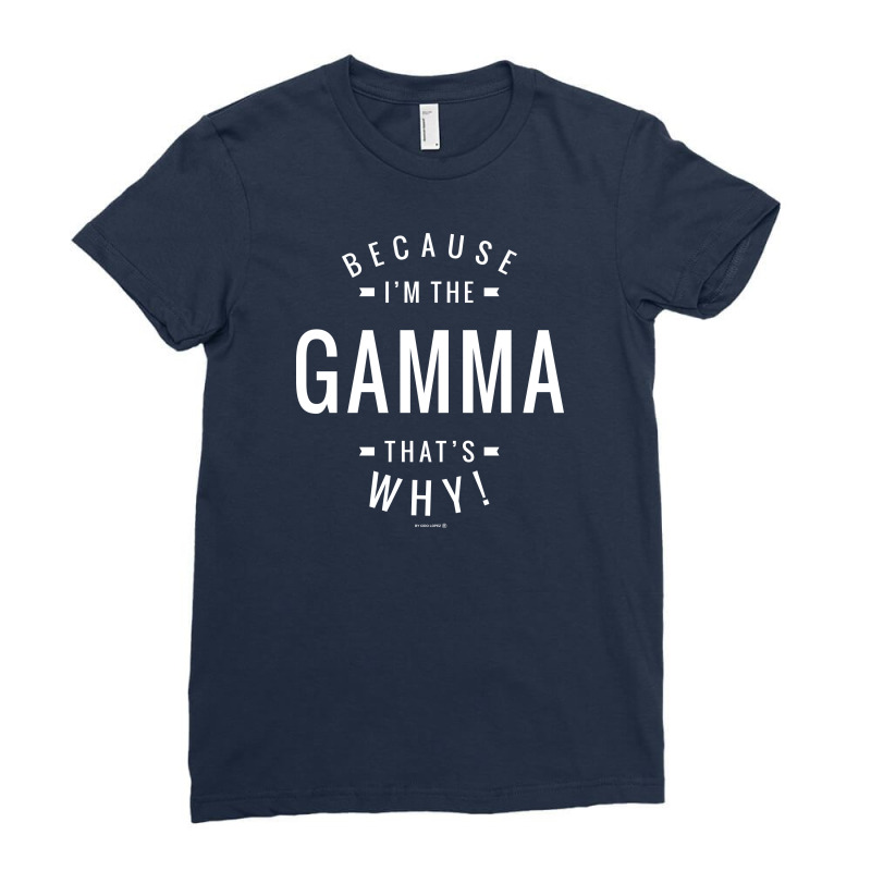 Gamma Ladies Fitted T-Shirt by Chris Ceconello | Artistshot