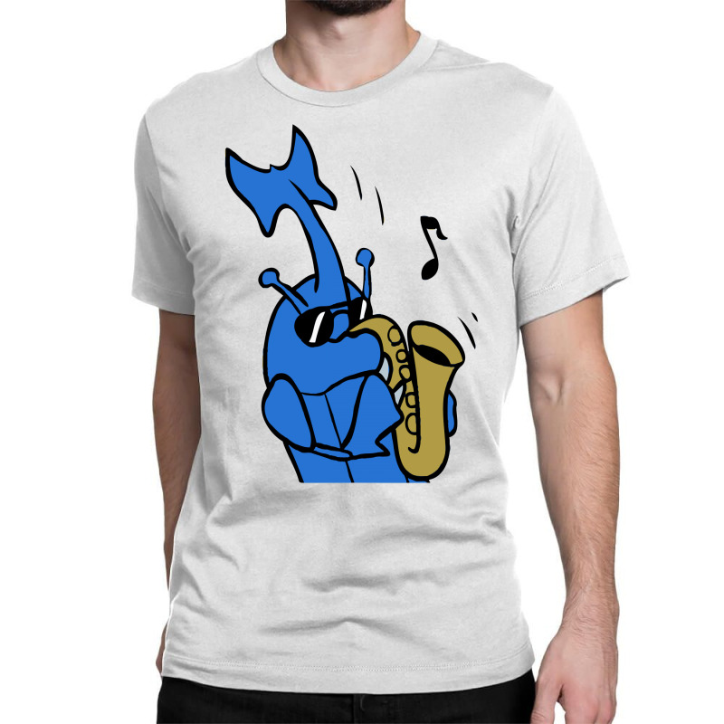 Music Blues Jazz Saxophone Trumpet' Men's V-Neck T-Shirt